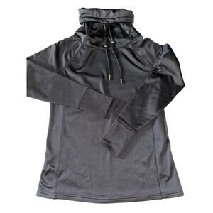 Athletica Black Cinch Popover Cowl Neck Size S Women